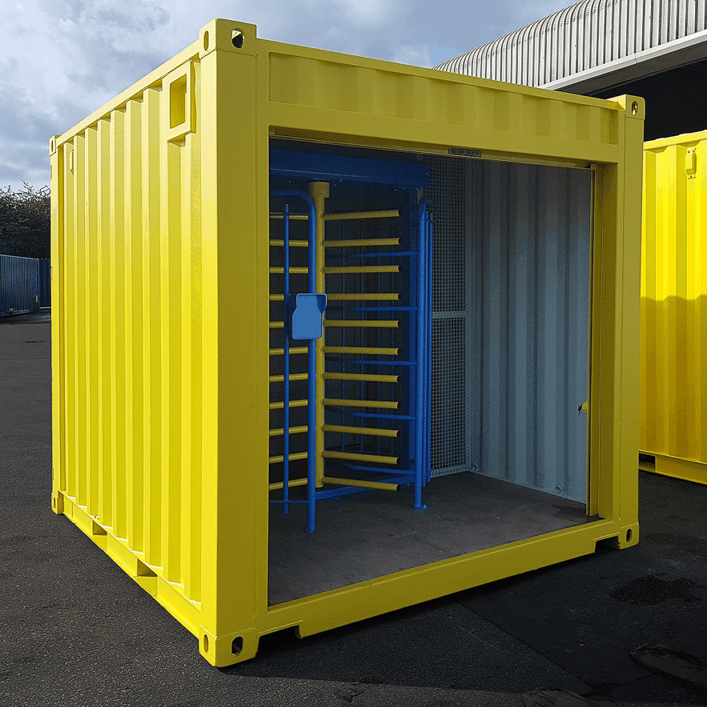 Yellow Turnstile Container