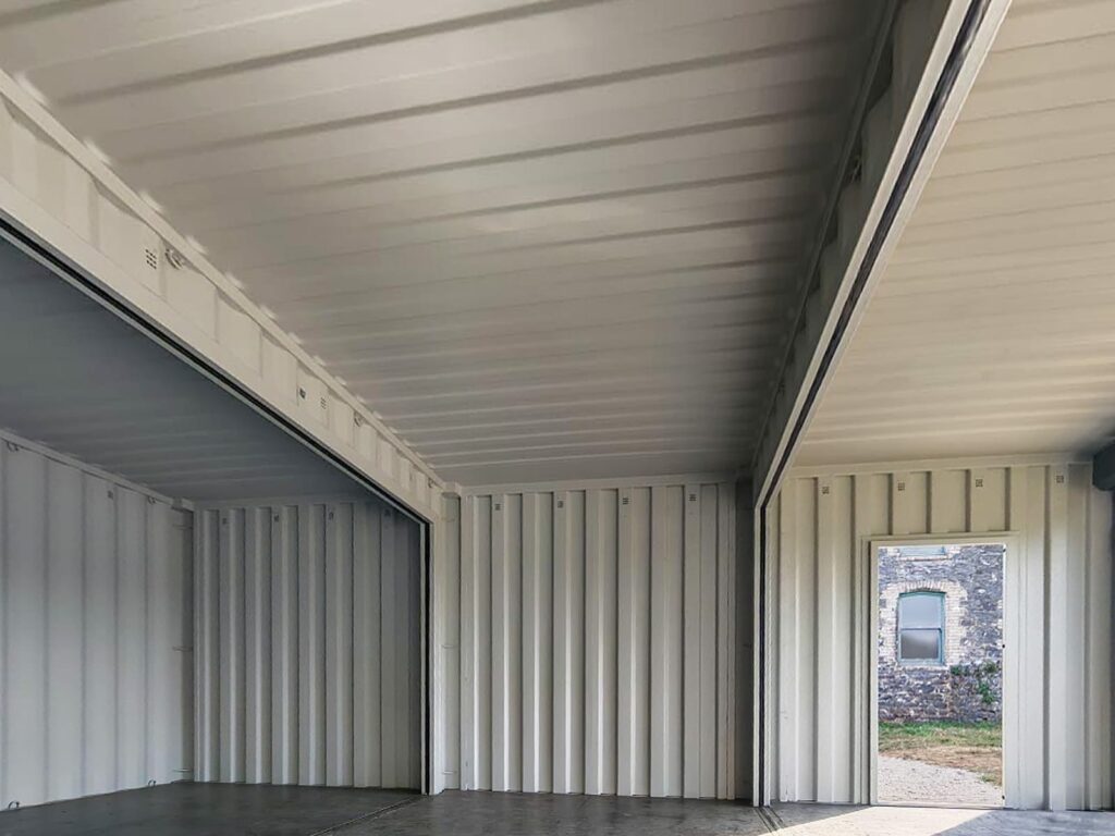 Shipping Container Wine Tasting Room - interiors 1