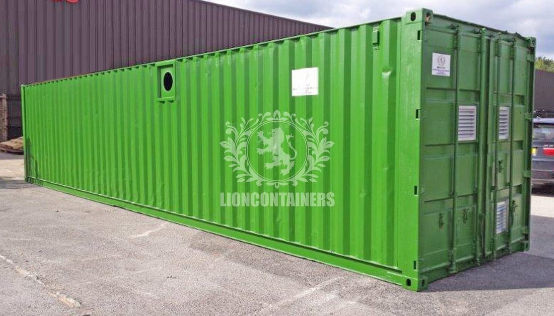 ​40ft Biomass Pellet Boiler, Buffer Vessel and Fuel Store Container