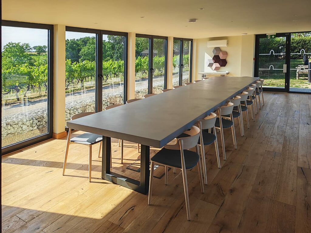 Shipping Container Wine Tasting Room - interiors