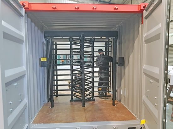 10ft Security Turnstile Containers