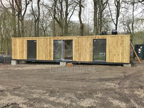Cladded 40ft x 16ft Container Office for Health App Developers