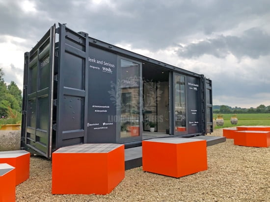 20ft Pop Up Bathroom Showroom Container