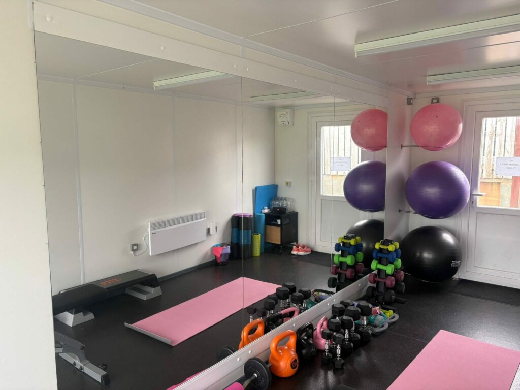 Shipping container gym - interior 3