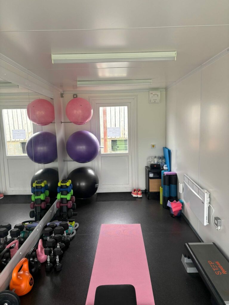 Shipping container gym - interior 2