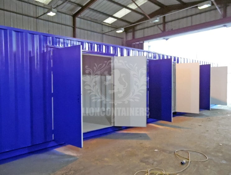 40ft Tunnel Containers with Lighting and Durbar Flooring Case Study