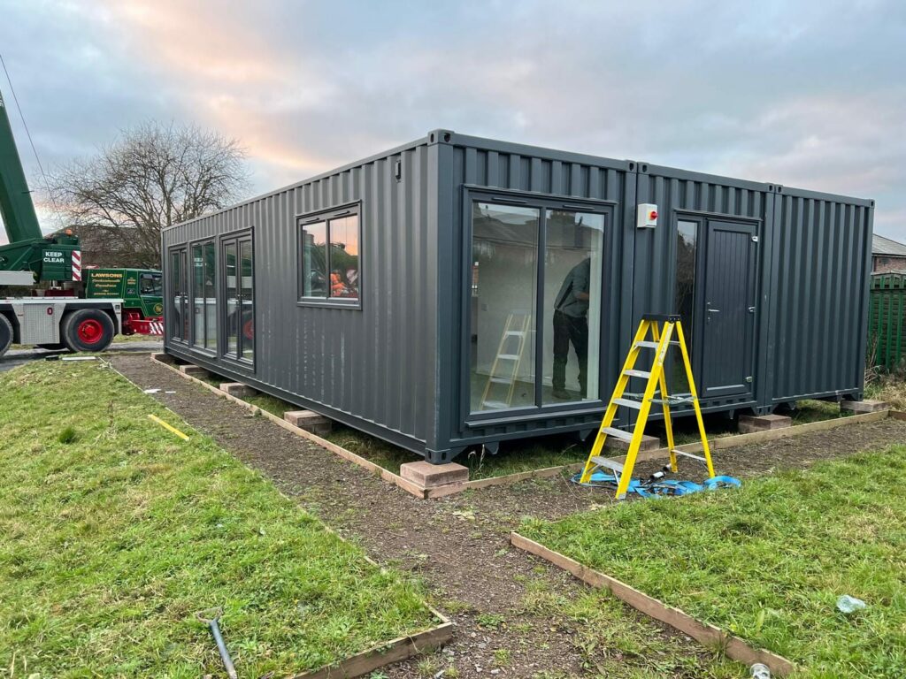 Youth Recreation Centre Converted Shipping Containers (Exterior)