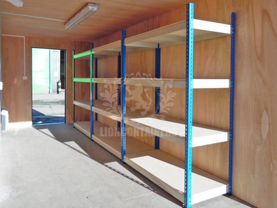 20ft Agricultural Machinery Container with Shelving and Electrics Case Study