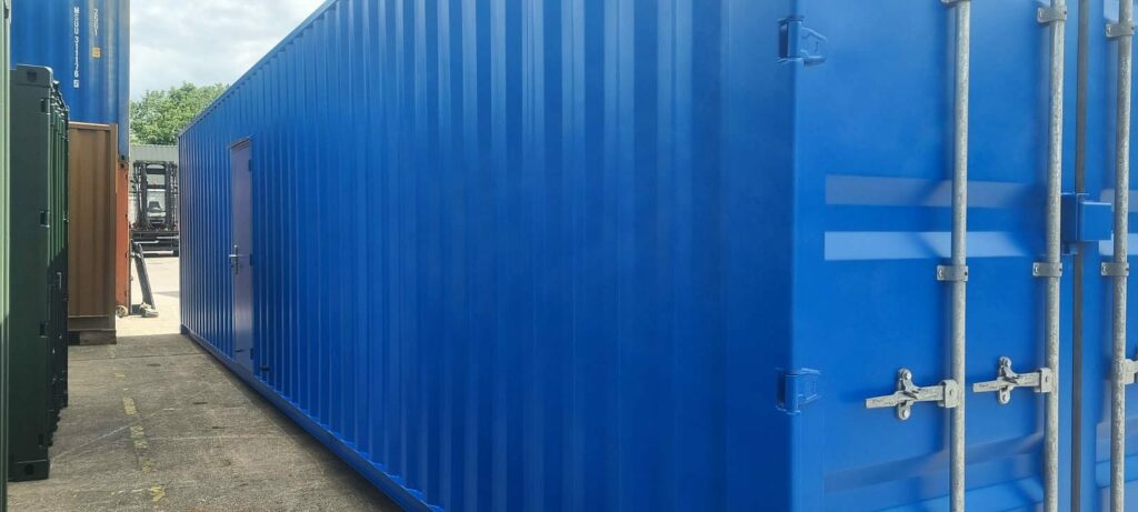 40ft high cube container- scottish blue 3