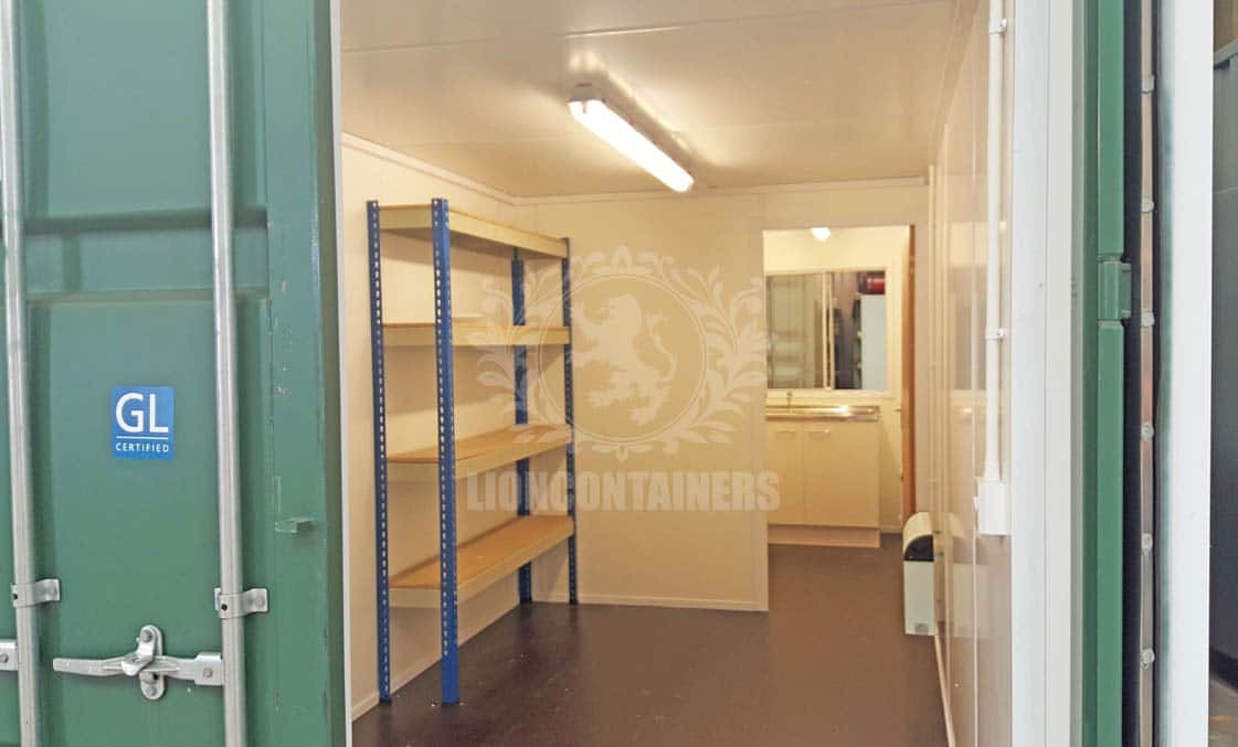 20ft Canteen, WC and Storage Container Case Study