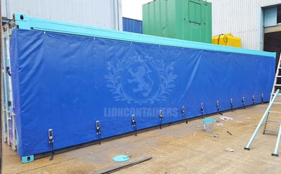 40ft Curtain Side Container for Angling Supplies Storage
